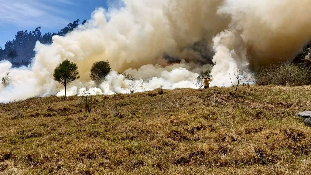 Incendio en Zámbiza