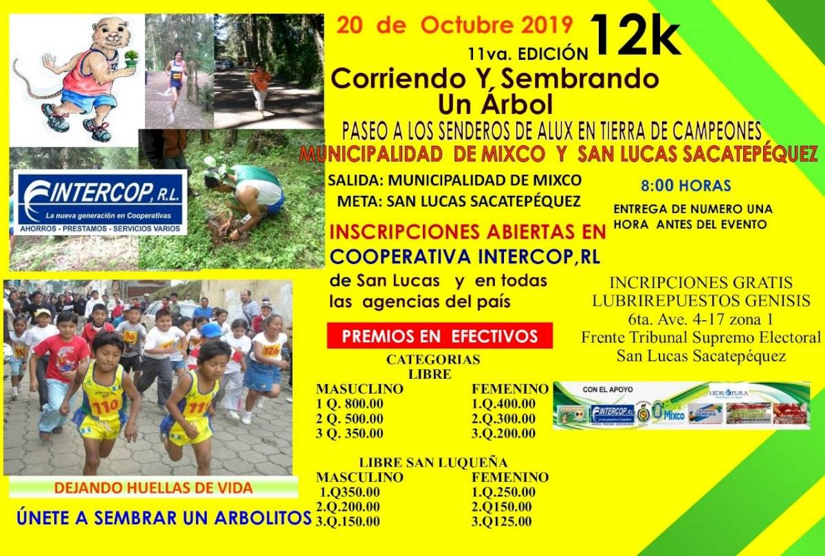 Detalles de la carrera de 12 kilómetros