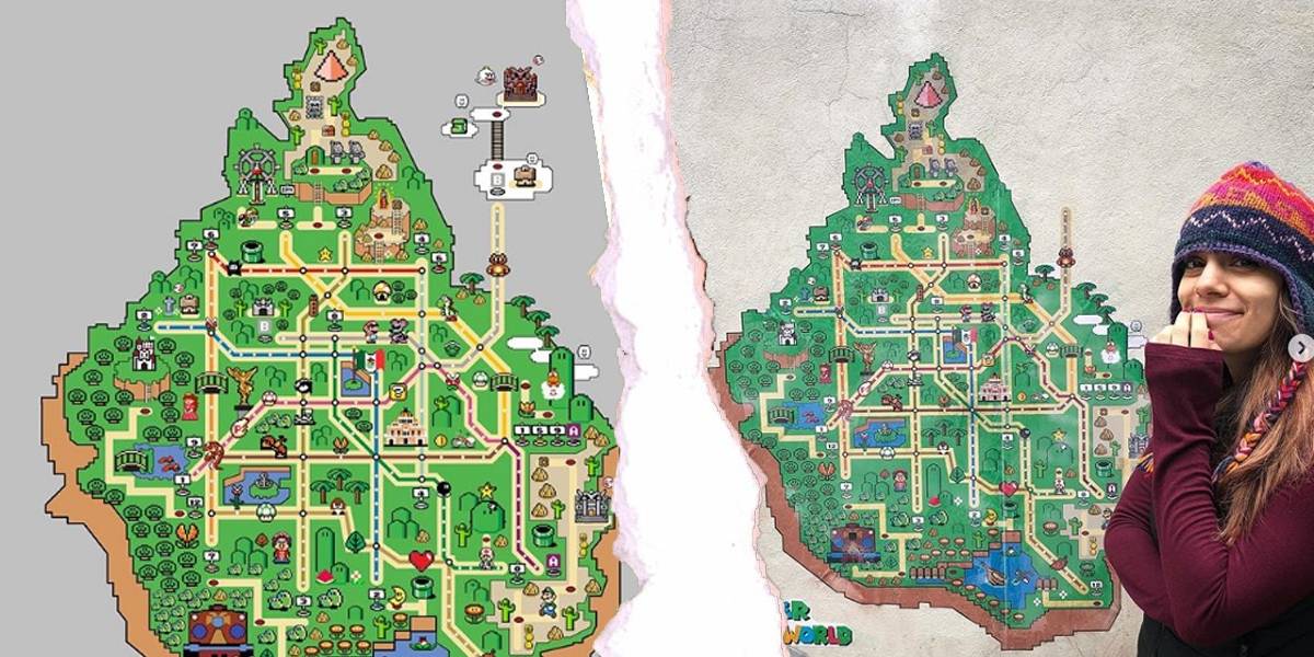 Diseñan mapa del metro como un mundo de Super Mario World y se hace viral