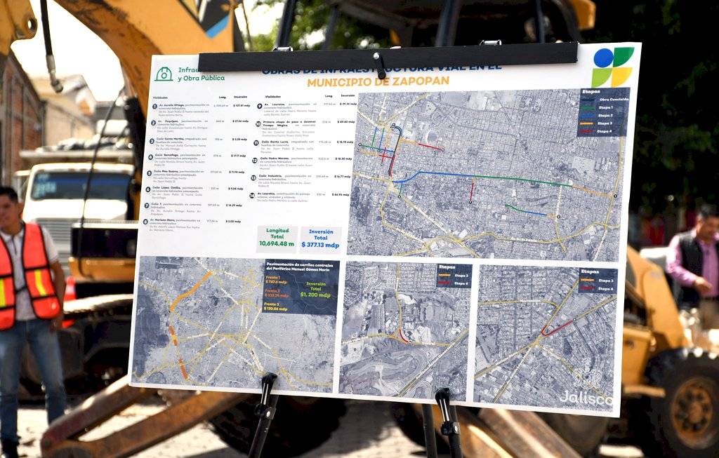 Inicia el rescate de calles devastadas por las obras de la Línea 3 en Zapopan