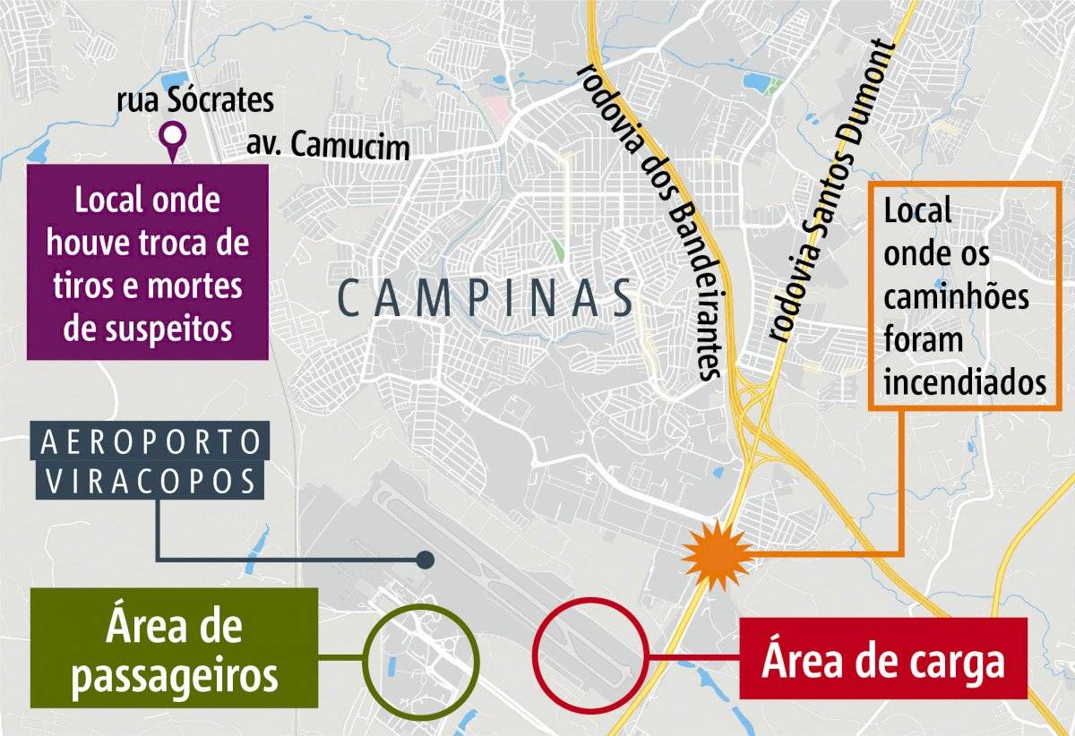 Roubo Viracopos mapa