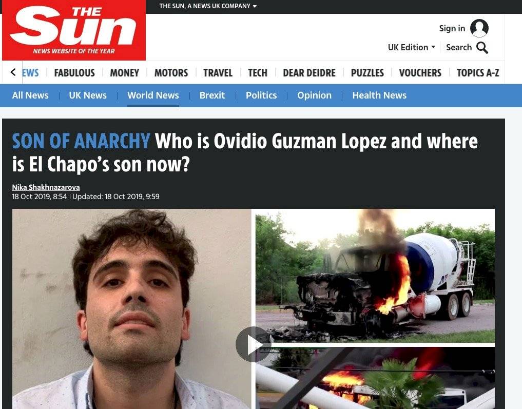 "Hijo de la Anarquía": The Sun