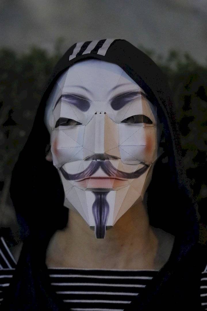 Máscaras utilizadas durante las protestas en Hong Kong