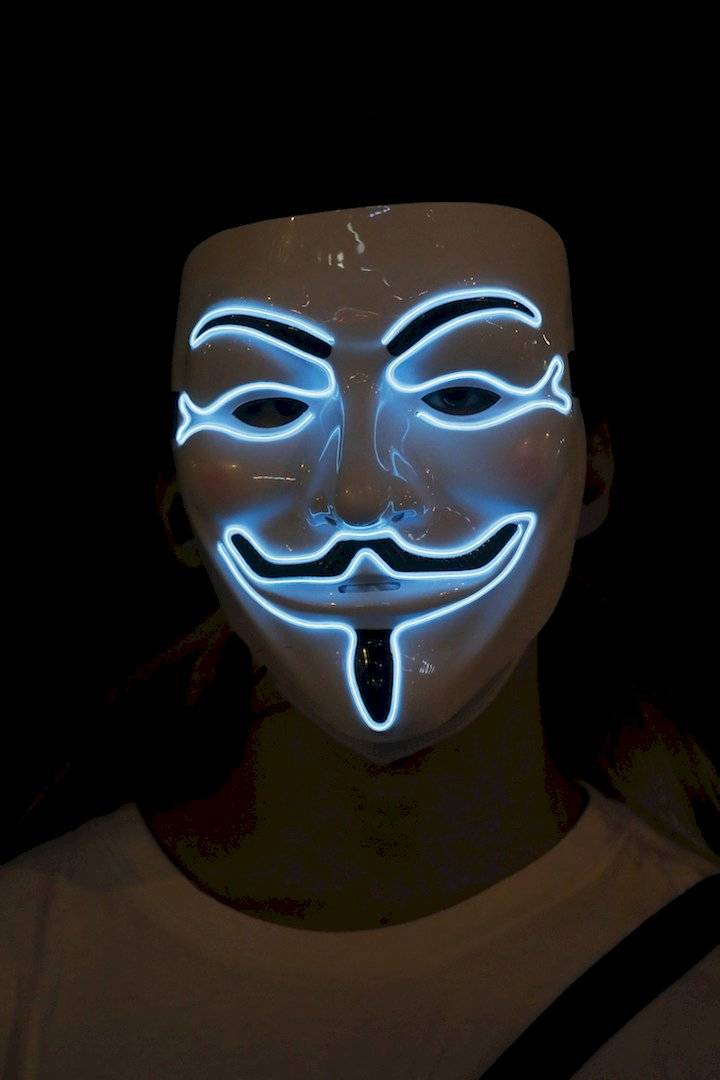 Máscaras utilizadas durante las protestas en Hong Kong