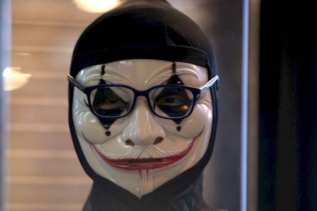 Máscaras utilizadas durante las protestas en Hong Kong