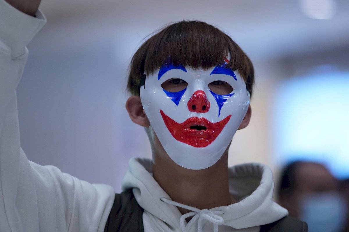 Máscaras utilizadas durante las protestas en Hong Kong