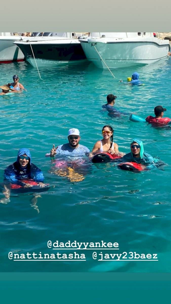 Daddy Yankee, Javier Báez, Rafael Pina y Natti Natasha