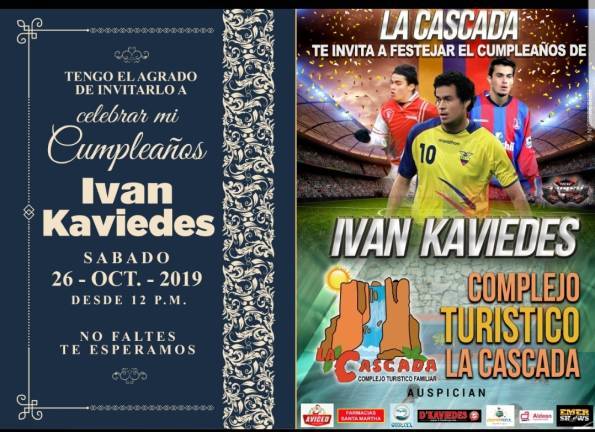 ¡Farrón! Iván Kaviedes festejará su cumpleaños a lo grande