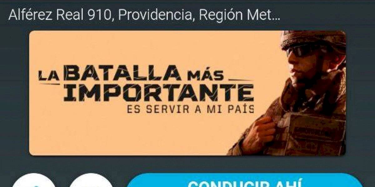 Waze refleja el estado actual de Santiago: Botón "Manifestaciones Sociales" e inoportuno mensaje militar