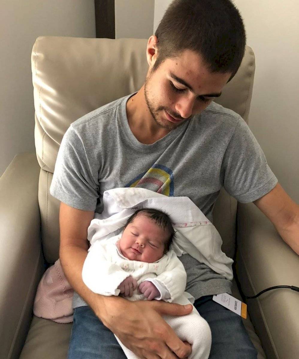 Rafael Vitti com filha