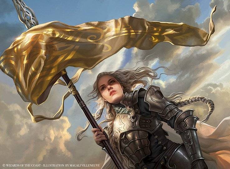 Design de personagem em uma das cartas de Magic: The Gathering