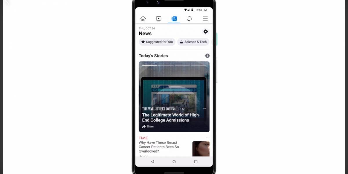 Facebook News: Debuta nueva pestaña en la red social para medios de comunicación