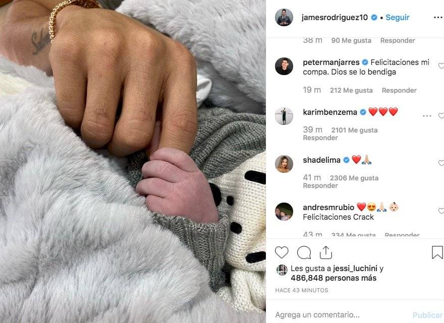 Captura de pantalla Instagram James Rodríguez