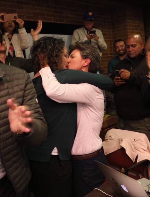 Claudia Lopez celebración