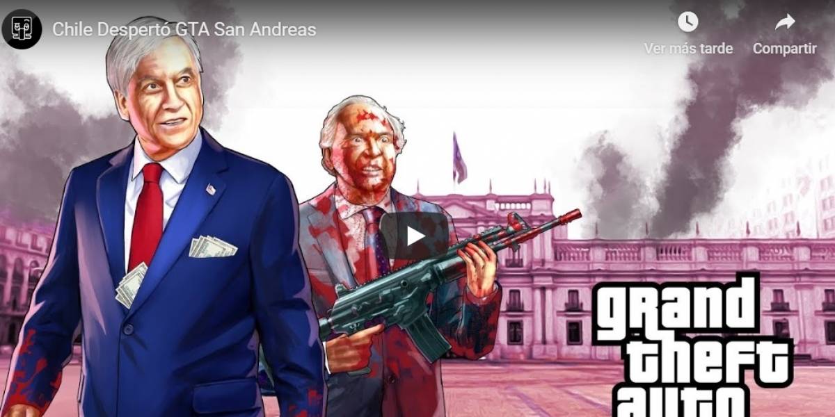 Al estilo GTA San Andreas: "Chile Despertó" y las manifestaciones también llegaron al canal parodia
