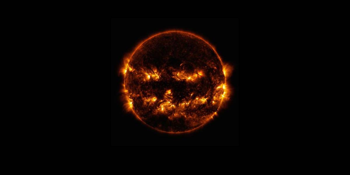 NASA publica una escalofriante foto del Sol y luce como una calabaza de Halloween