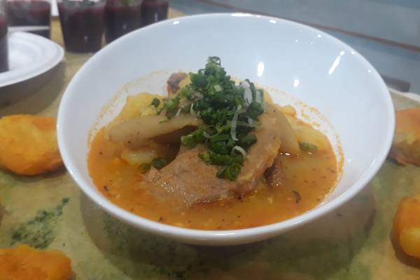 Papas con cuero