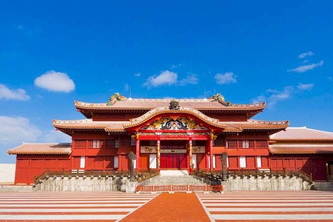 Castelo de Shuri em Okinawa, pré-incêndio