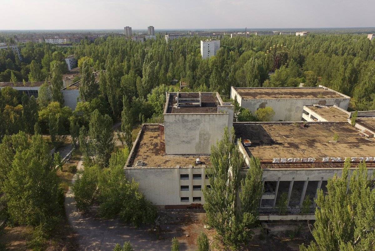 Vista aérea de Chernobyl