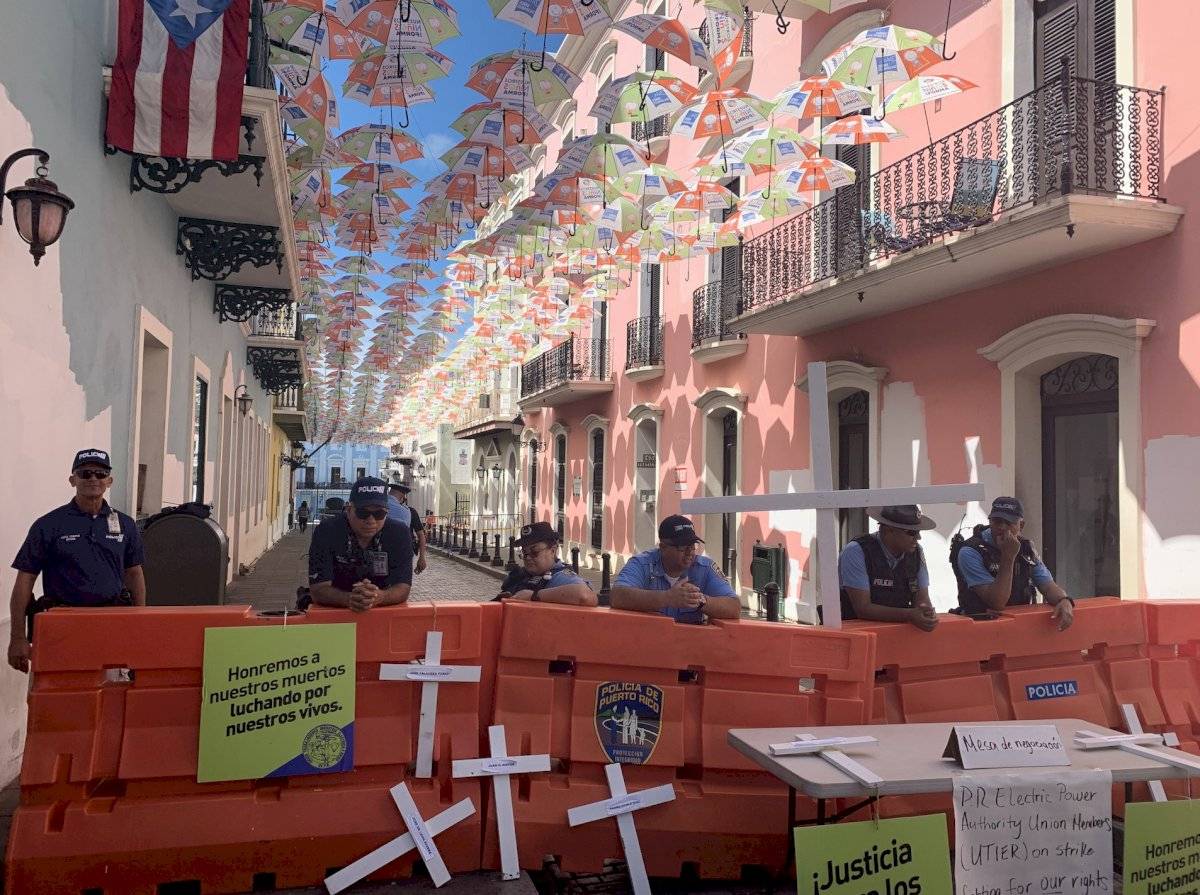 Campamento de la UTIER frente a Fortaleza