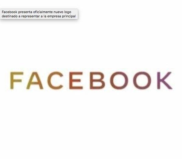 Nuevo logo de Facebook