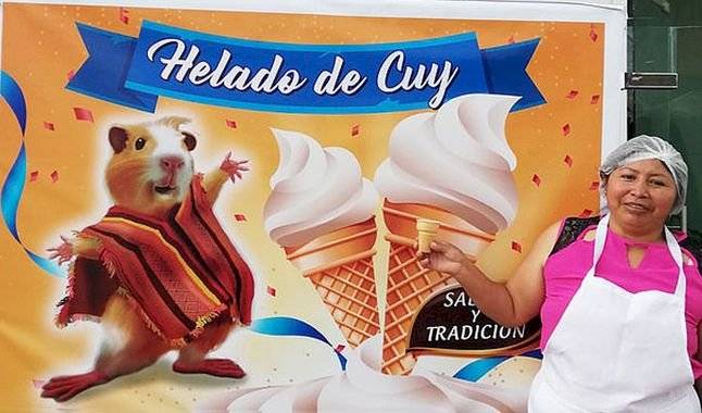 Helado de cuy