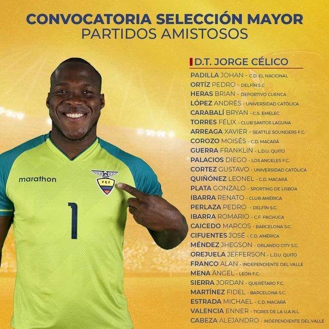 Convocados amistoso