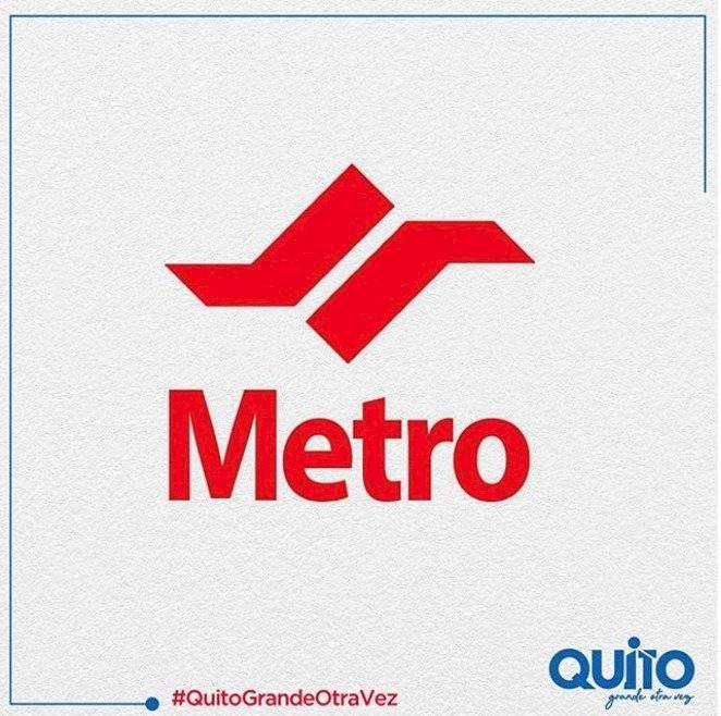 Actual logo del Metro de Quito