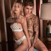Justin Bieber casi se desmaya por una foto sexy de su esposa