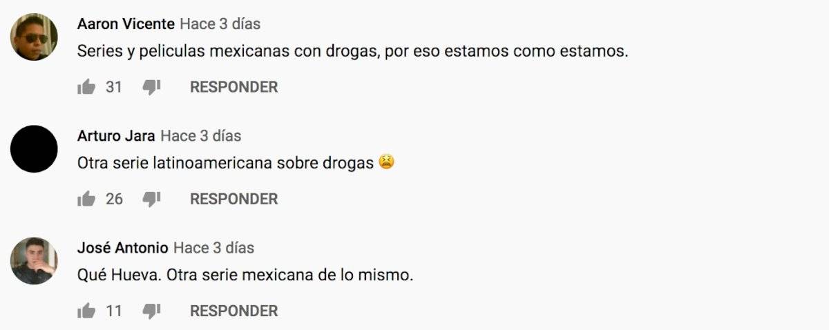 Comentario de youtube