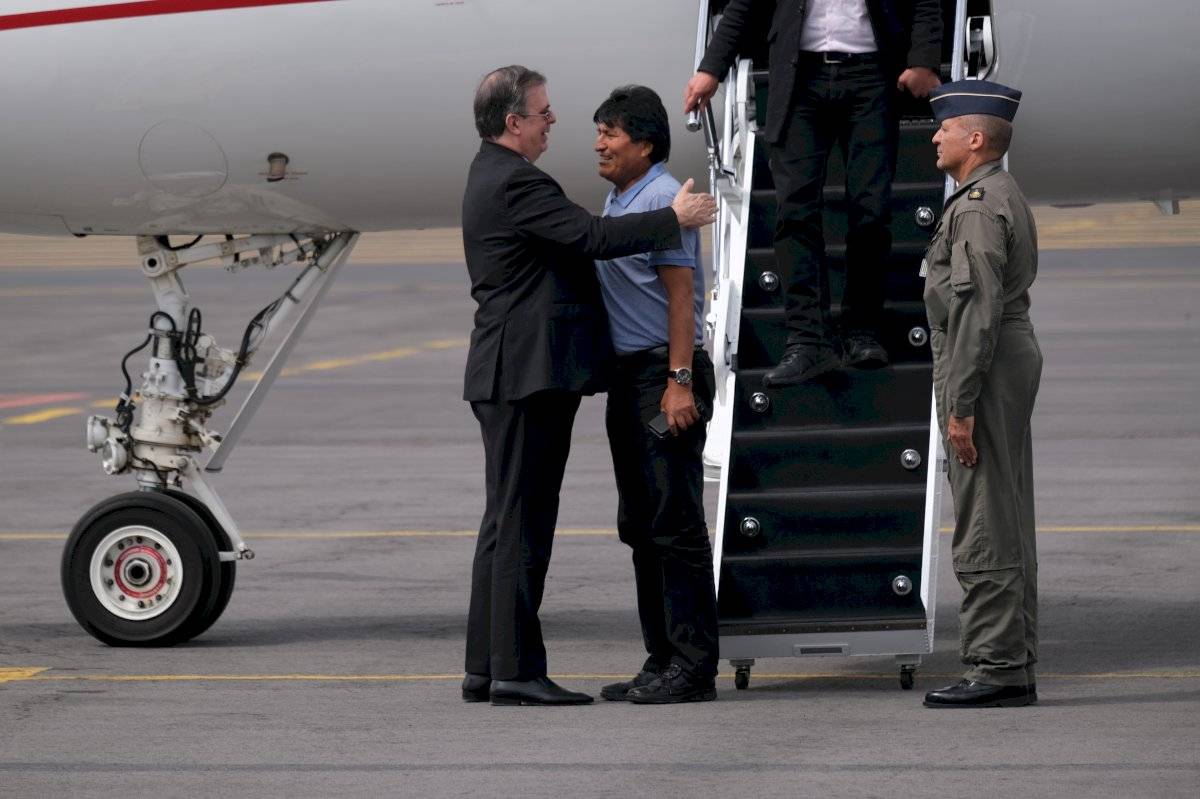 Evo Morales y Marcelo Ebrard