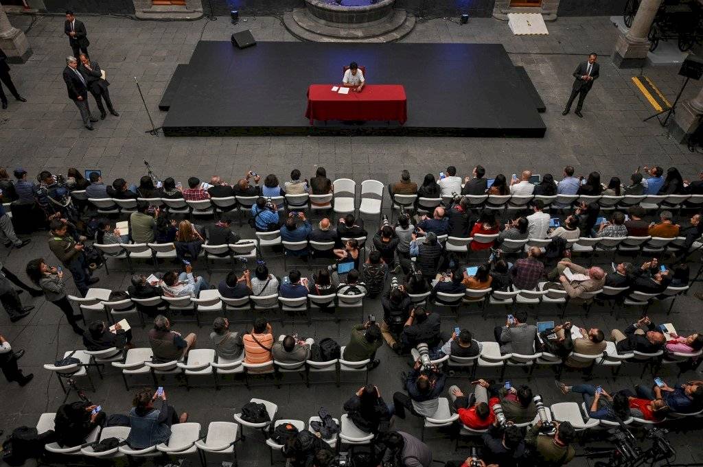 Conferencia de prensa de Evo Morales desde México