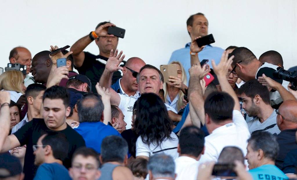 Bolsonaro en las tribunas de Urbano Caldeira / Foto: Getty Images