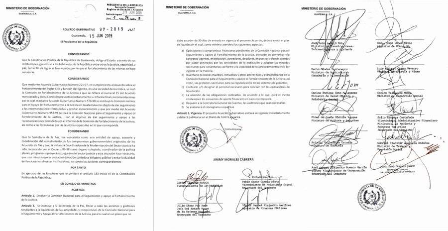 Acuerdo Gubernativo 97-2019