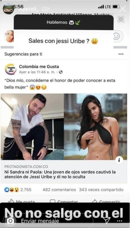 Captura de pantalla Instagram