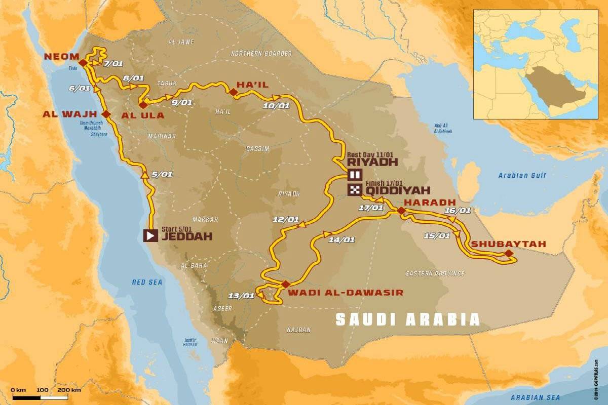 Mapa Dakar