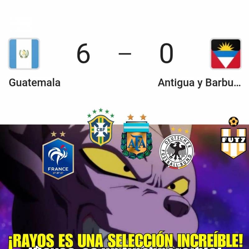 Memes partido selección nacional ante Antigua y Barbuda