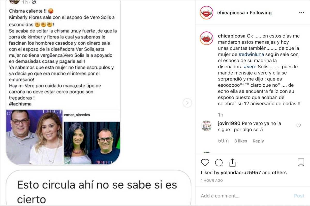 ¿Kim Flores infiel?