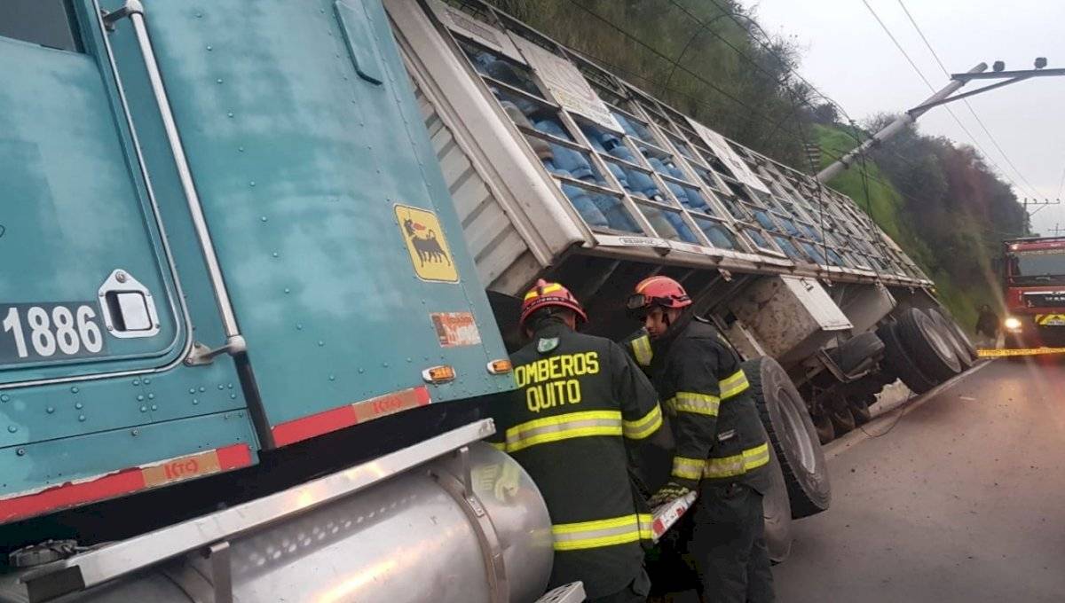 Accidente en Autopista General Rumiñahui