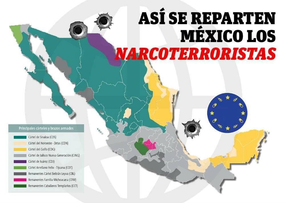 así se reparten México los narcoterroristas