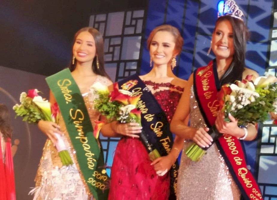 Estefanía Barreno es la Reina de San Francisco de Quito