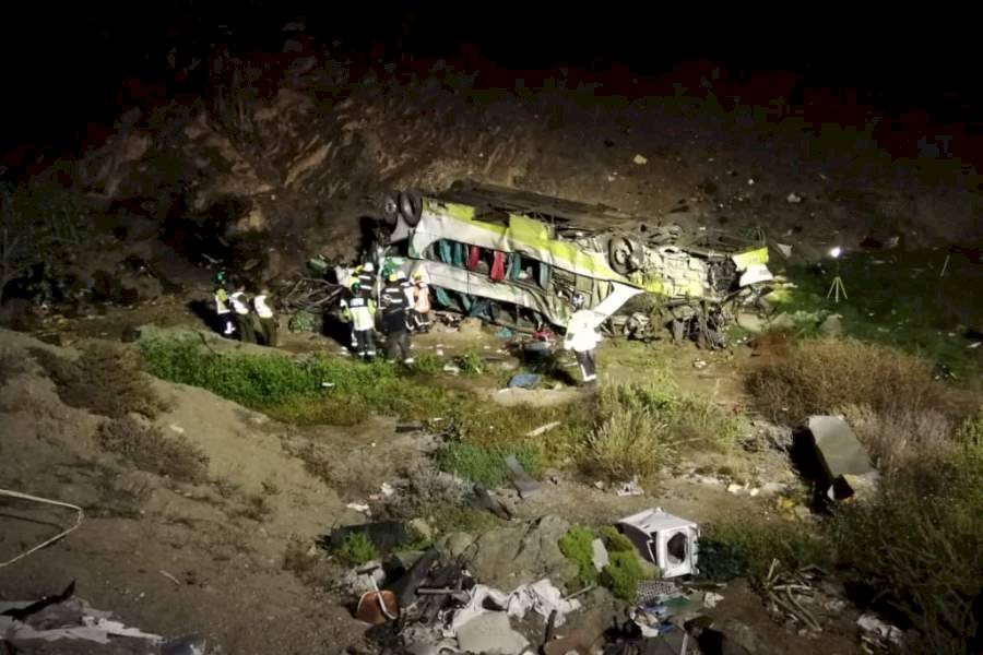 Accidente bus Chile