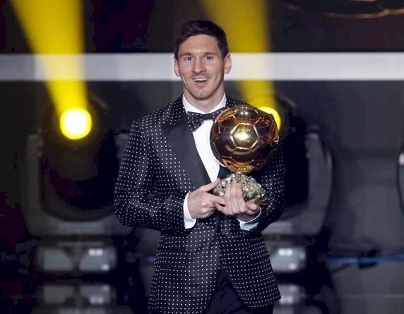 Messi ganador del Balón de Oro en 2012