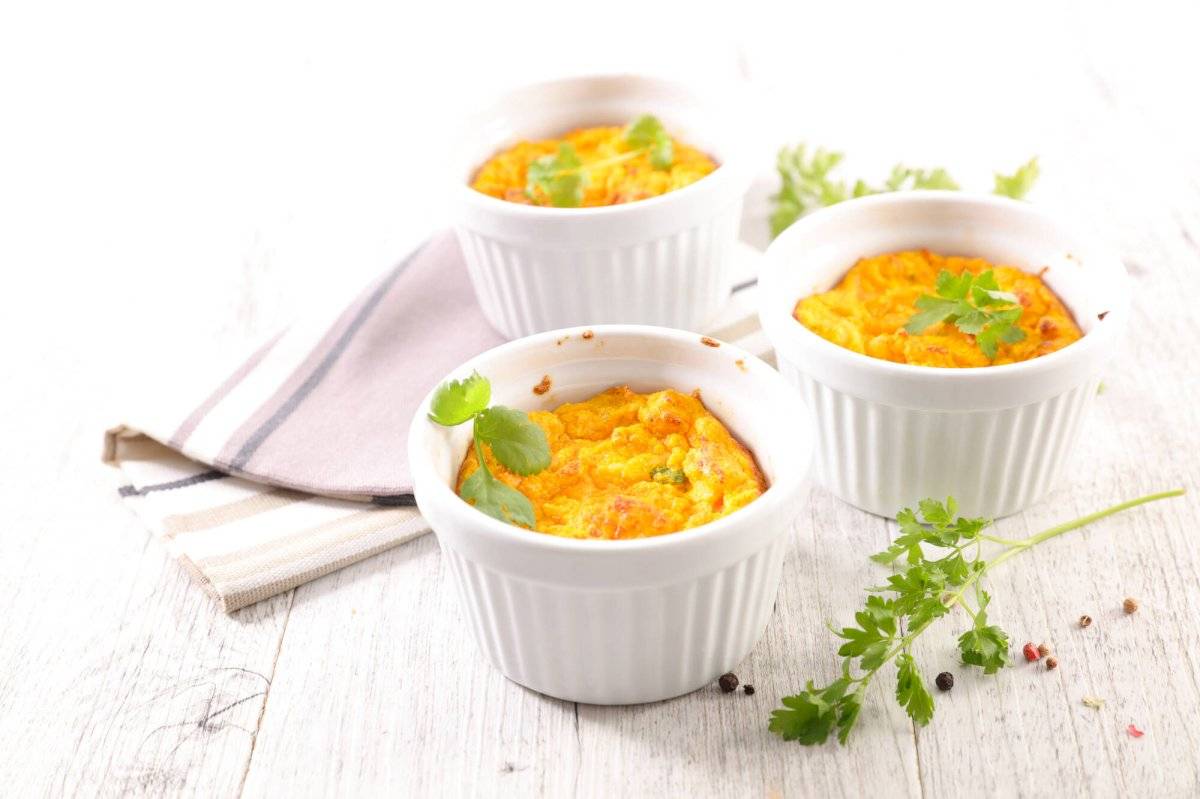 mini flanes de queso