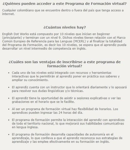 Sena cursos de inglés