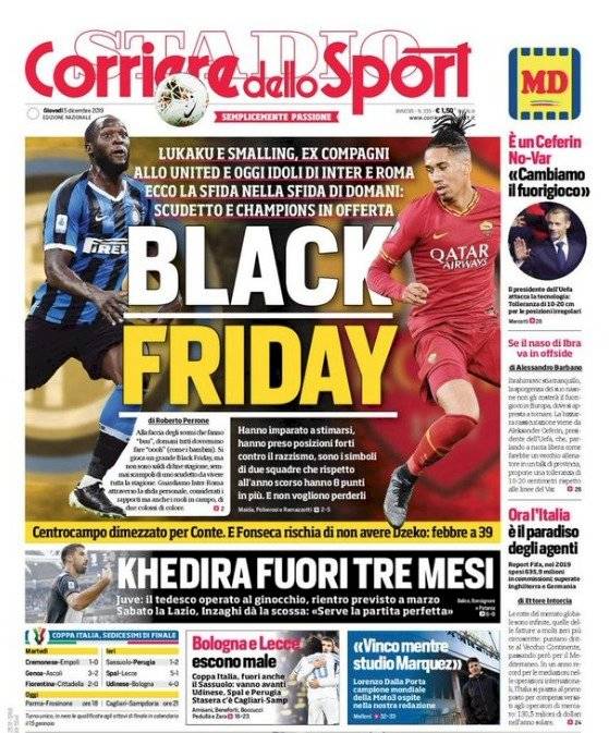 Lukaku y Smalling fueron víctimas de racismo en Italia