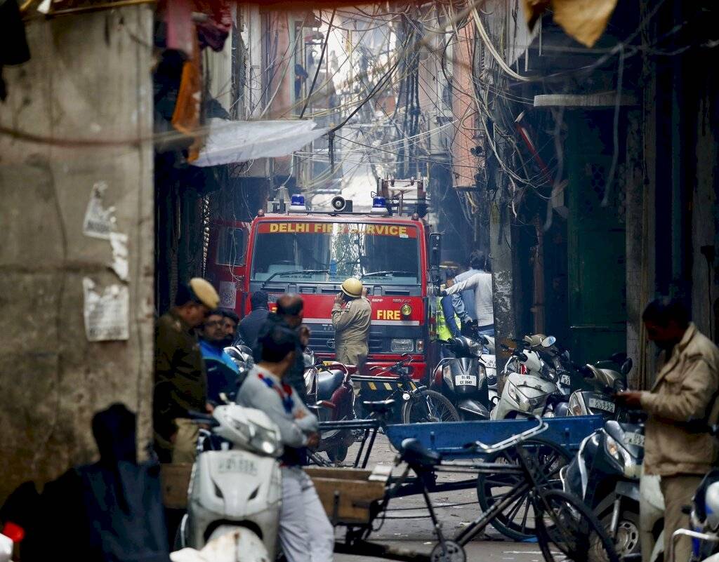 Incendio Nueva Delhi