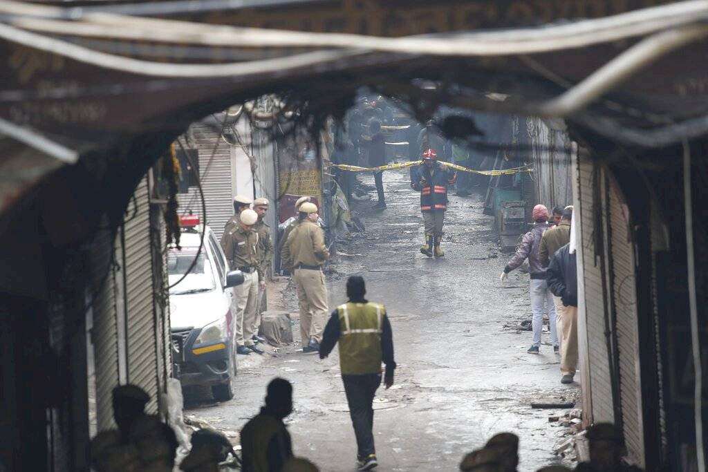 Incendio Nueva Delhi