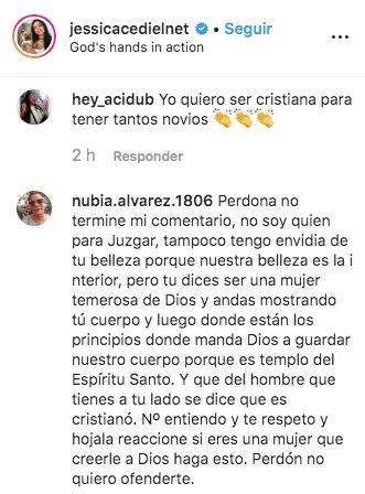 Comentarios Jéssica Cediel