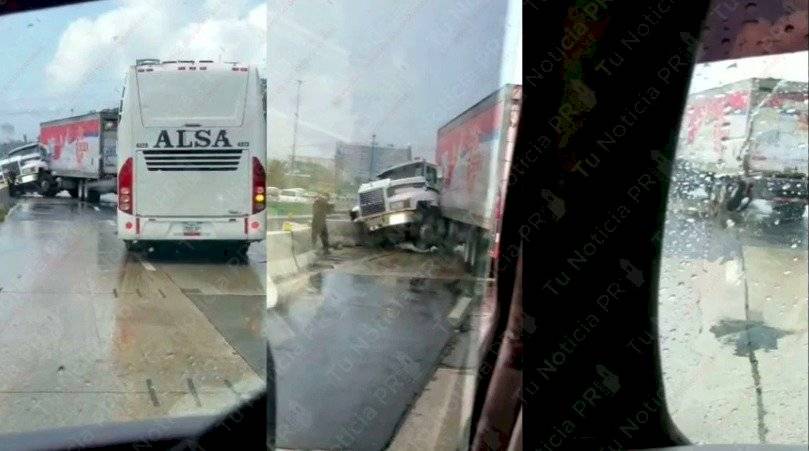 Accidente en la PR-52 con camión Suiza Dairy